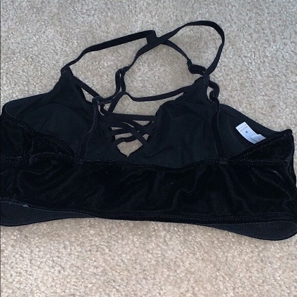 Velvet thin strapped bandeau  - Picture 3 of 3